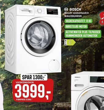 Skousen Bosch vaskemaskin wau28ui8sn tilbud