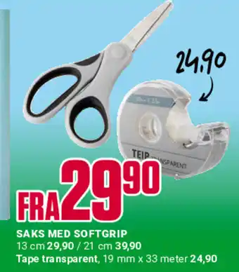 Europris Saks med Softgrip tilbud