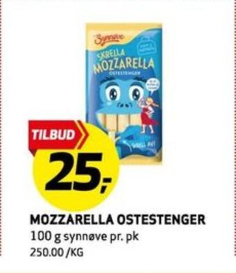 Bunnpris Synnøve finden mozzarella tilbud