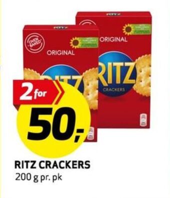 Bunnpris Ritz crackers kjeks tilbud