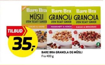 Bunnpris Bare bra granola tilbud