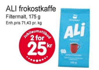 Joker Ali kaffe formalet tilbud