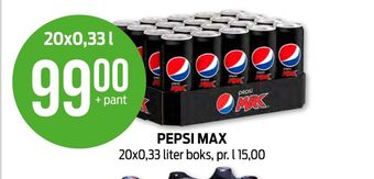 Kiwi Pepsi max brus tilbud
