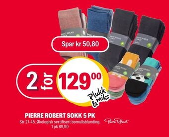 Coop Extra Pierre robert sokk 5 pk tilbud