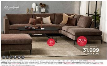 Møbelringen Happy modulsofa tilbud