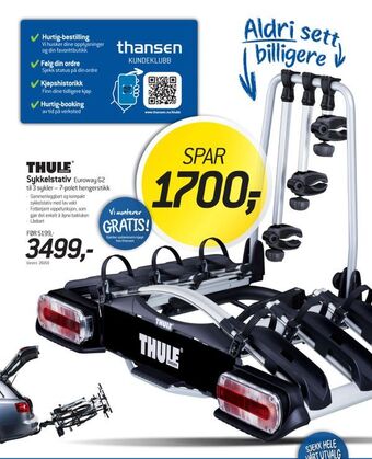 Thansen Sykkelstativ tilbud