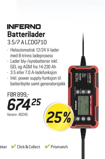 Thansen Batterilader tilbud