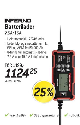 Thansen Batterilader tilbud