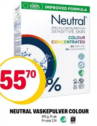 Coop Extra Neutral Vaskepulver Colur tilbud
