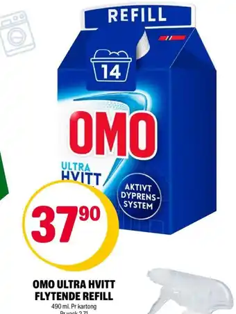 Coop Extra Omo Ultra Hvitt Flytende Refill tilbud