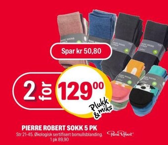 Coop Extra Pierre Robert Sokk 5 Pk tilbud