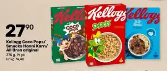 Coop Marked Kellog Coco Pops/Smacks Honni Korn/ All Bran Original tilbud