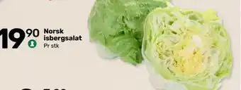 Coop Marked Norsk Isbergsalat tilbud