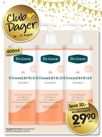 Rusta Dr greve dusjsåpe tilbud