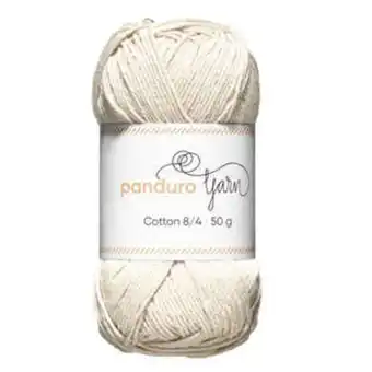 Panduro Garn cotton 8/4 50g beige tilbud