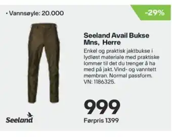 XXL Sport Seeland Avail Bukse Mns, Herre tilbud