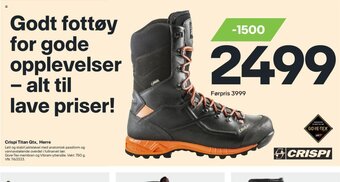XXL Sport Crispi Titan gtx, Herre tilbud