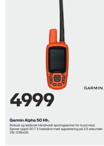 XXL Sport Garmin Alpha 50 Hh tilbud