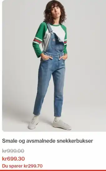 Superdry Smale og Avsmalnede Snekkerbukser tilbud