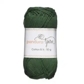 Panduro Garn cotton 8/4 50g mørkegrønn tilbud