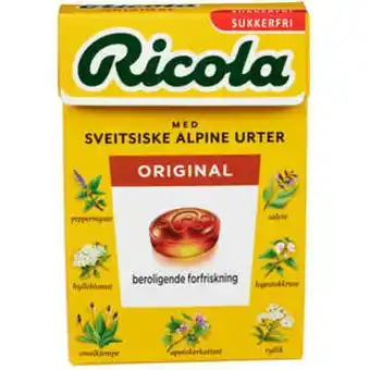 Meny Ricola original tilbud