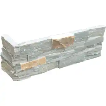 Maxbo Forblendingsstein grå/rust utvendig hjørne stone wall tilbud
