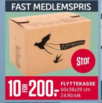 Europris Ukjent flyttekasse tilbud