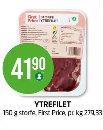 Kiwi First price ytrefilet tilbud