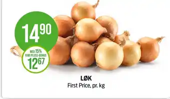 Kiwi First price løk tilbud