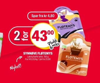 Coop Extra Synnøve fløtemys tilbud