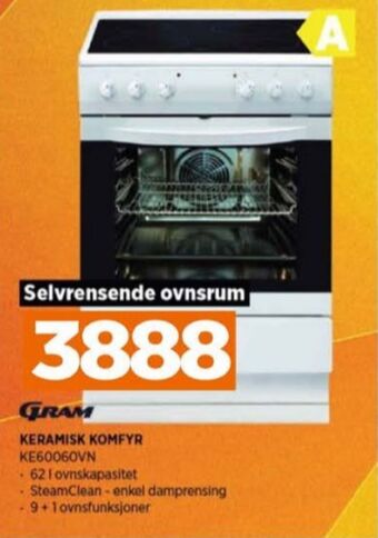 POWER Gram komfyr tilbud