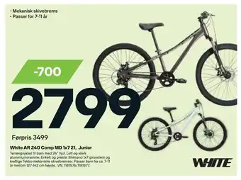 XXL Sport White ar 240 comp md 1x7 21, junior tilbud