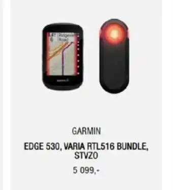 Sport 1 Garmin Edge 530 Varia RTL516 Bundle, STVZO tilbud
