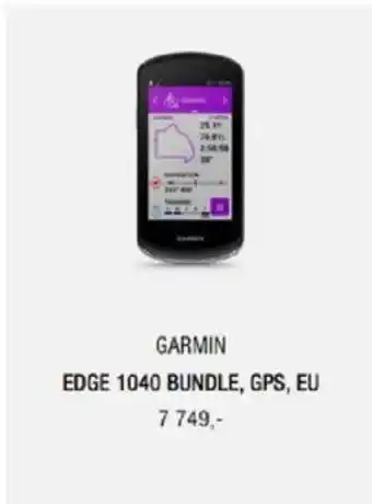 Sport 1 Garmin Edge 1040 Bundle, GPS, EU tilbud