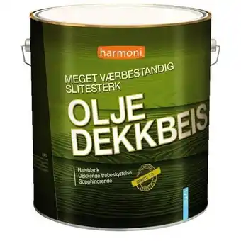 Maxbo Oljedekkbeis hvit 9l tilbud
