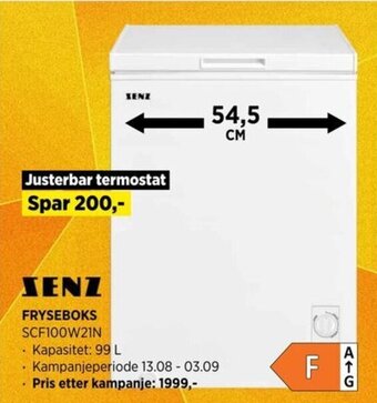 POWER Fryseboks tilbud