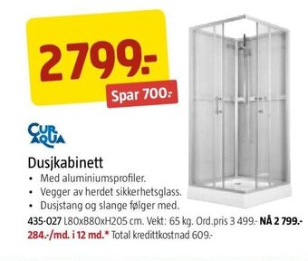 Jula Dusjkabinett tilbud