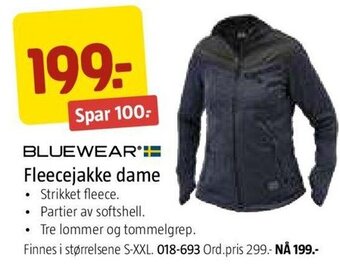 Jula Fleecejakke Dame tilbud