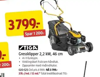 Jula Gressklipper 2.2 kW, 46cm tilbud