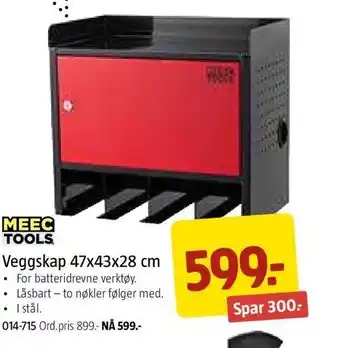 Jula Veggskap 47x43x28cm tilbud
