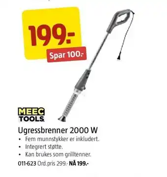 Jula Ugressbrenner 2000 W tilbud