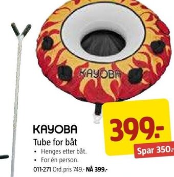 Jula Kayoba Tube for Båt tilbud