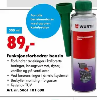 Funksjonsforbedrer bensin