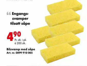 Engangssvamper tilsatt såpe