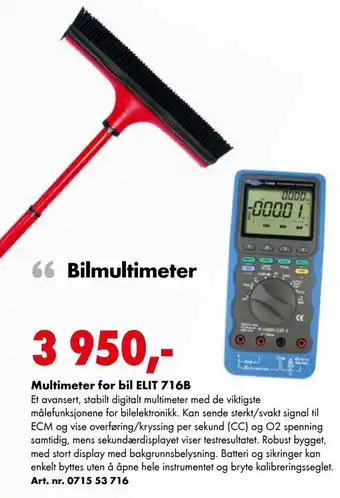 Würth Multimeter for bil ELIT 716B tilbud