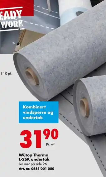Würth Wütop Thermo L-2SK undertak tilbud