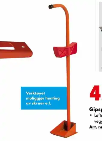 Würth Gipsplate løfter og holder tilbud