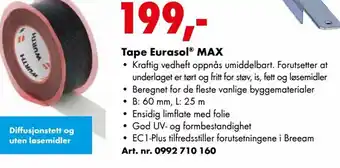 Tape Eurasol Max