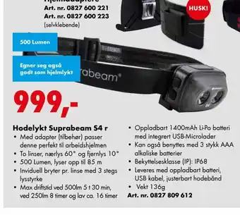Würth Hodelykt Suprabeam S4 r tilbud