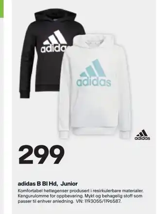 XXL Sport Adidas B Bl Hd, Junior tilbud